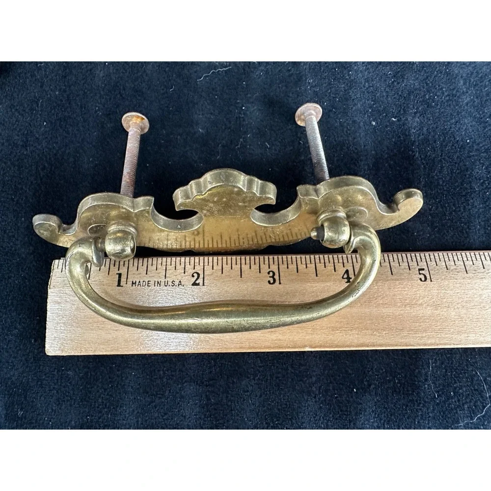 Vintage Hardware Chippendale Bail Drawer Pulls Set of 3 Pulls 4.5